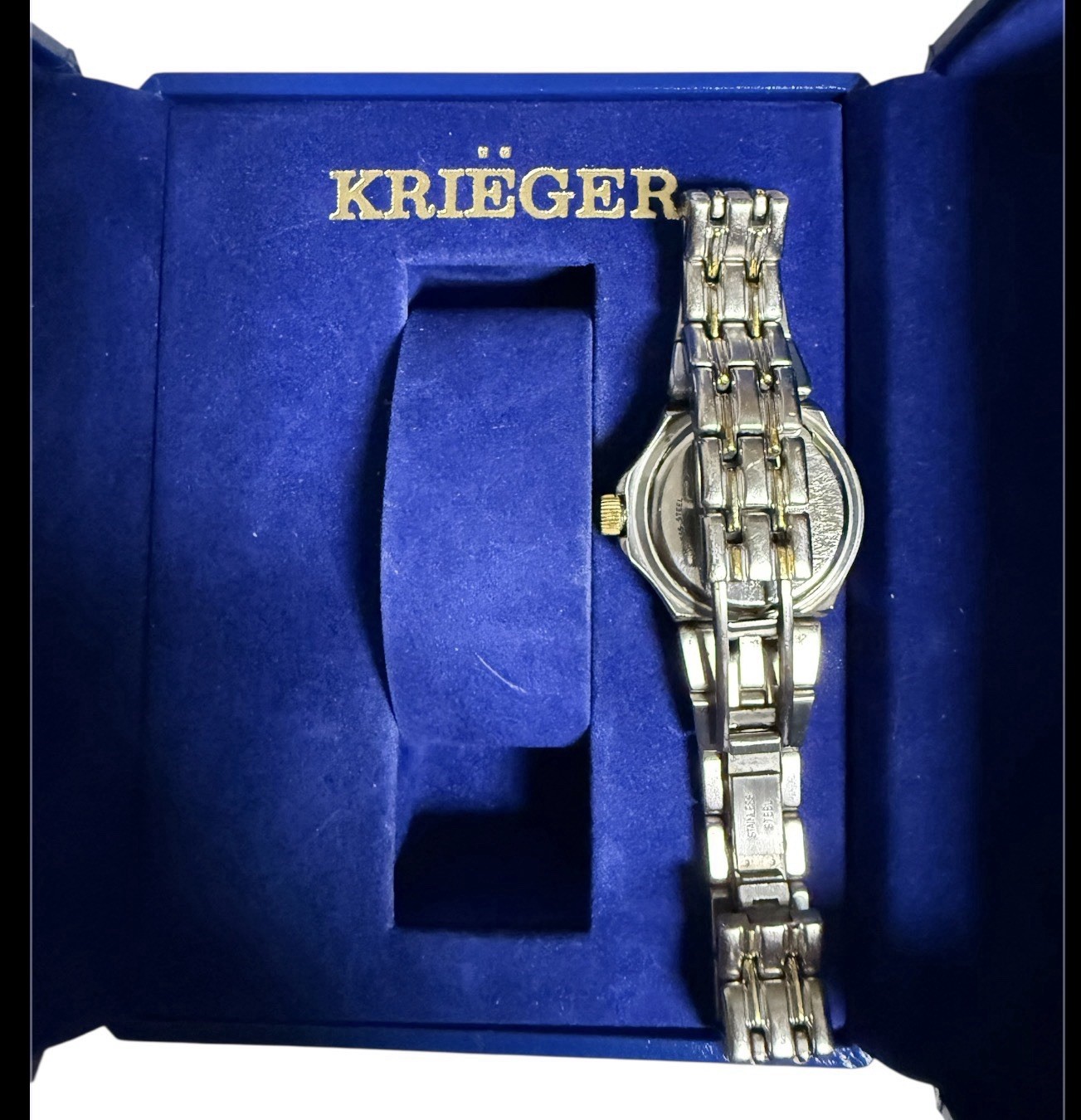Krieger Quartz Chronometer Watch #4001315 with Box & Certificates