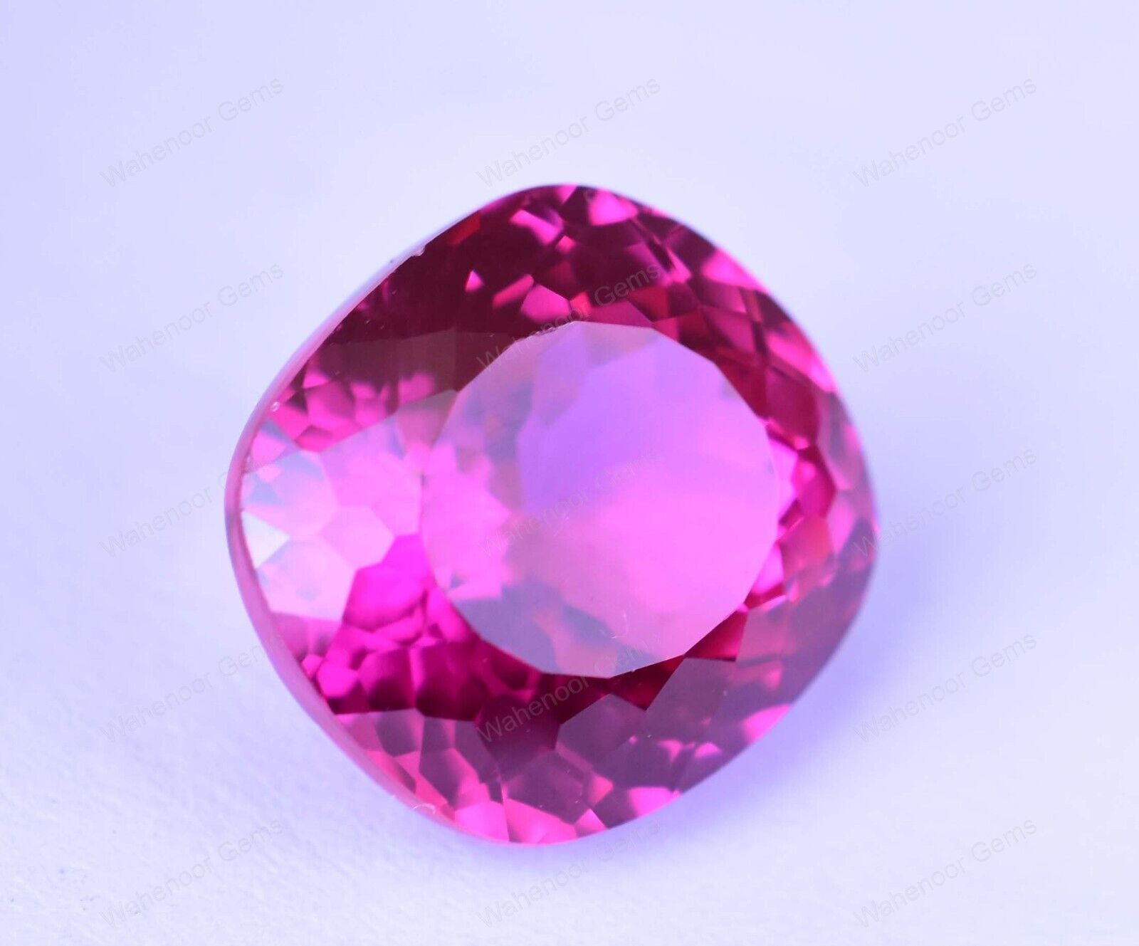 14.70 Ct Natural Mogok Rose Red Ruby Cushion Stunning CERTIFIED Loose Gemstone