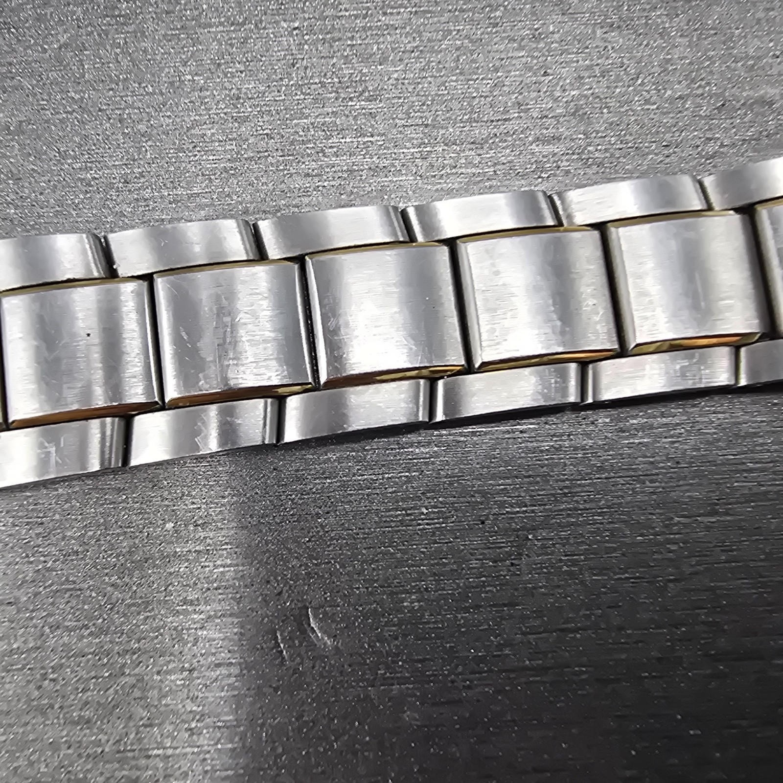 Movado Museum Bracelet 18mm Two Tone Stainless Steel Butterfly Clasp 85-G1-885