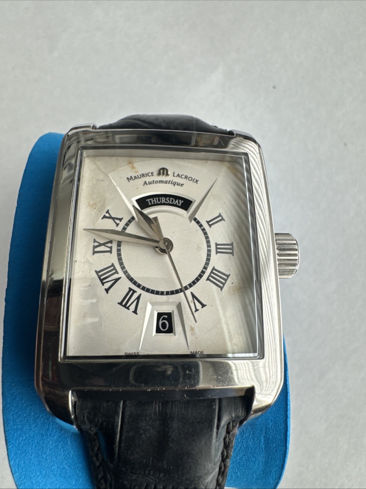 Maurice Lacroix Pontos Automatic PT6137 Rectangular Men’s Watch Swiss Made