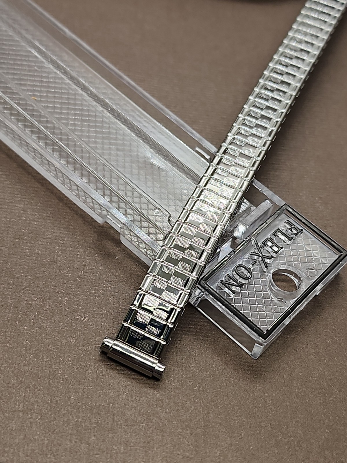 Ladies’ Vintage NOS Flex-On Stainless 10-12mm Adj Ends Expansion Watch Band