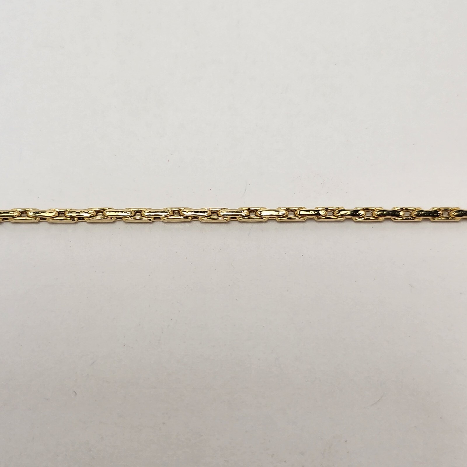 Estate 14K Yellow Gold Heart Pendant Necklace 1.7mm Wide 18 Inch Long 7.3 Grams
