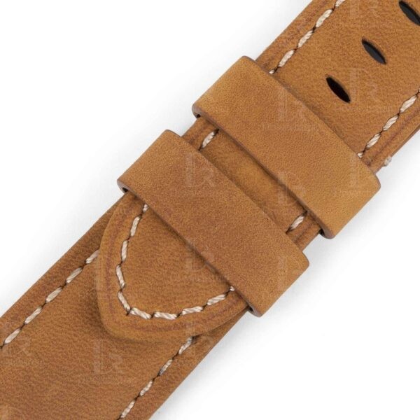 Handmade Brown Leather Watch band DR-085 for PAM – Panerai 22mm strap