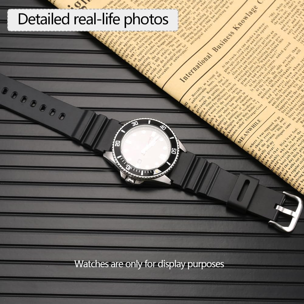 Resin Strap Compatible with Casio MDV106 Series MDV106-1AV 200 M WR Replacement