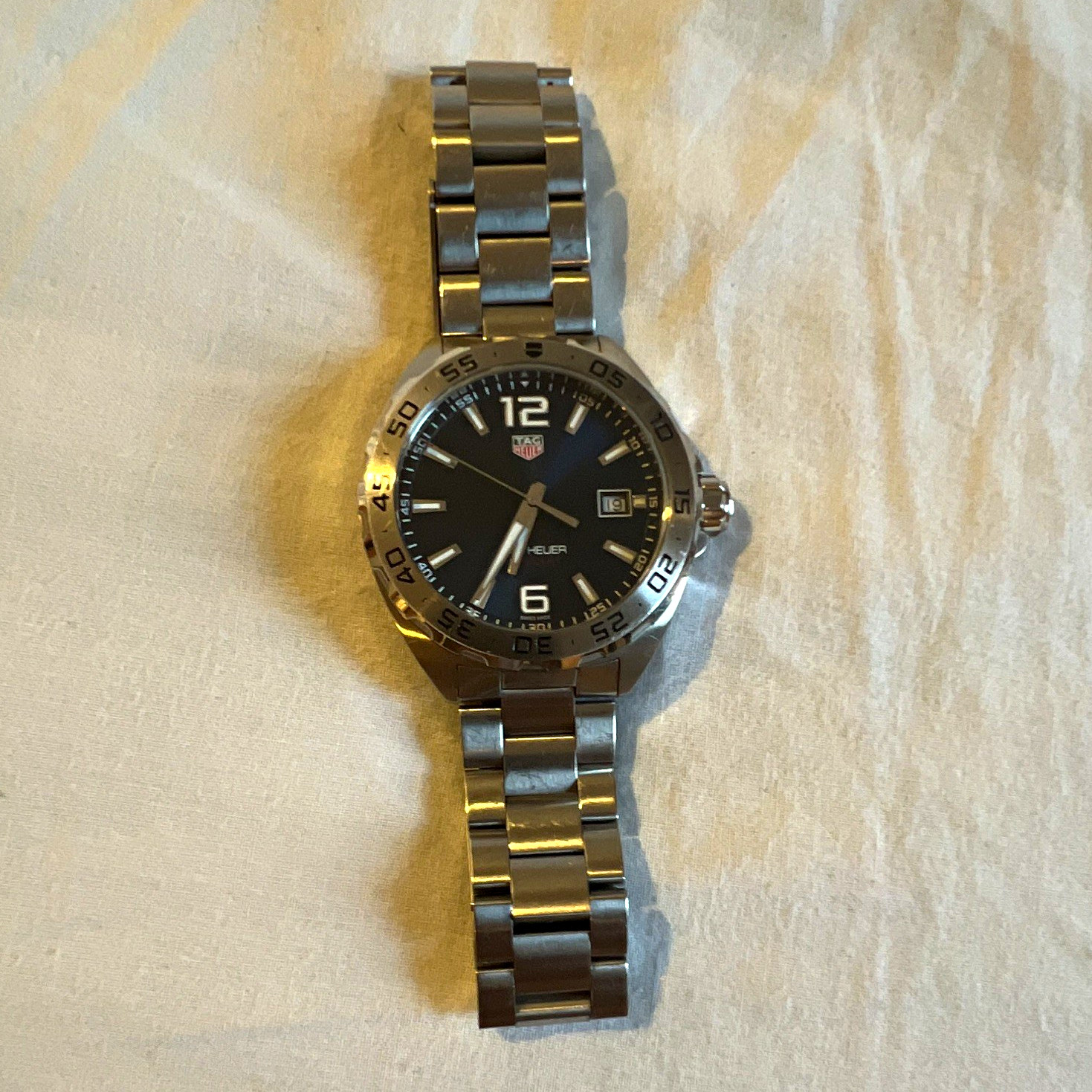 TAG Heuer Formula 1 Quartz 41mm Blue Dial Date Steel Bracelet 200m