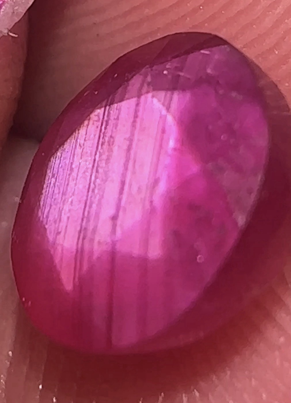 Antique 2.52ct Round Natural Ruby Vivid Color Candystripes💎 8MM Beautiful Gem