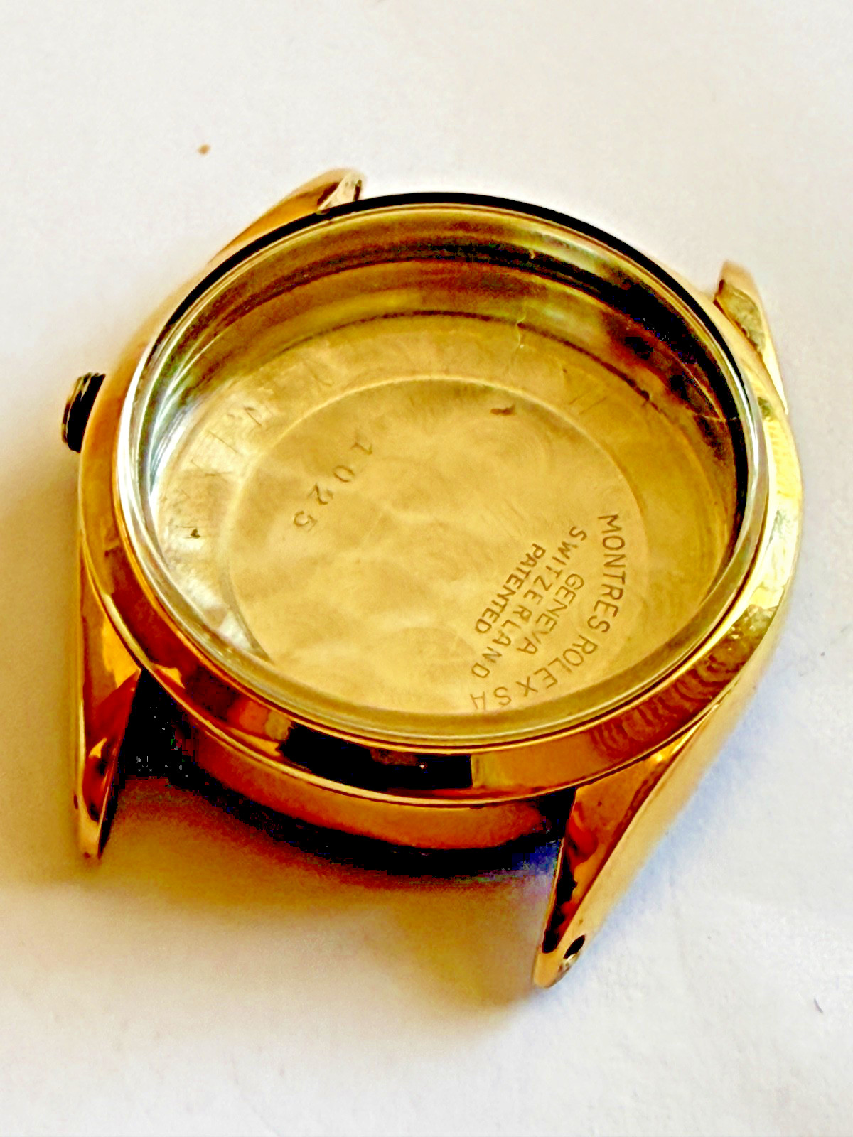 Rolex Oyster Perpetual ref 1025 14k Gold Capped SS Case 34MM used condition
