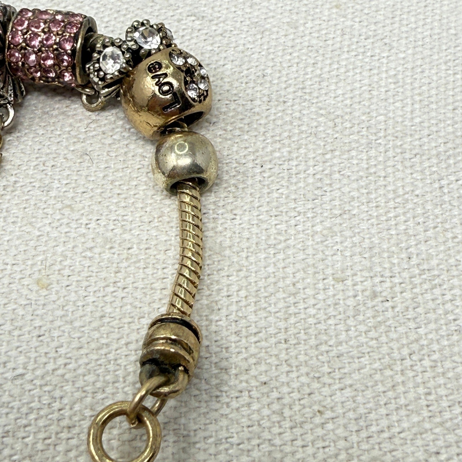 Landau Charm Bracelet Love You to the Moon & Back Celestial Pink Spring Color