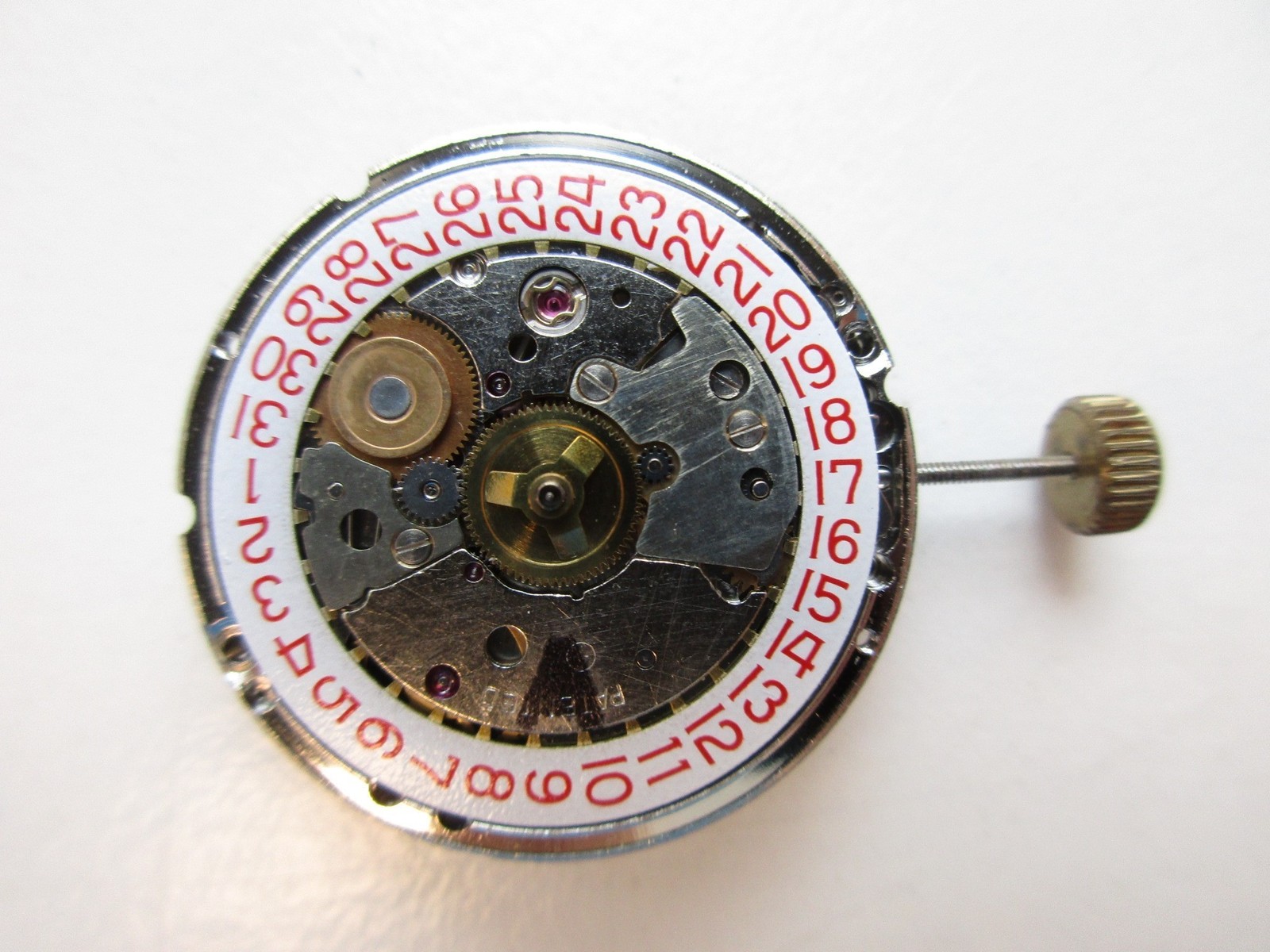 ETA cal. 2782 Swiss N.O.S. automatic watch movement – red date at 3