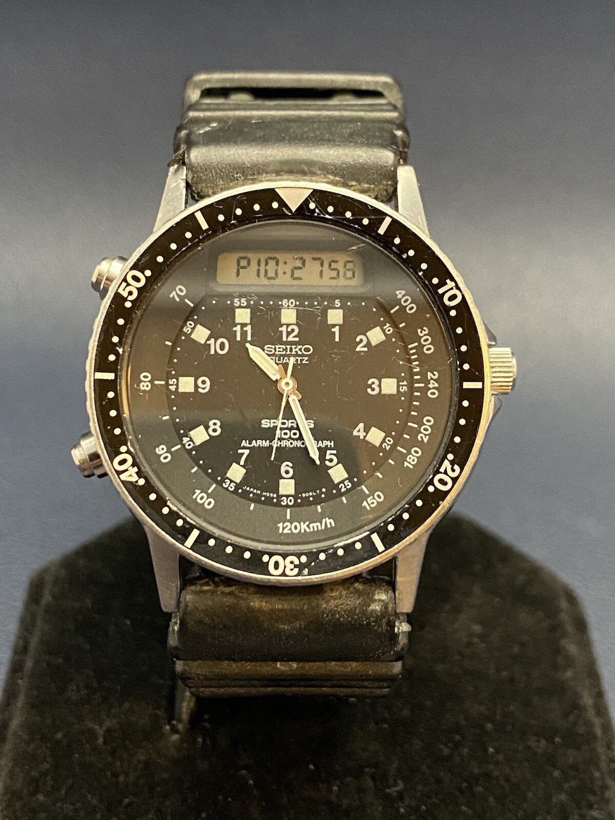 Vintage Seiko Mens Baby Arnie H556-5029 Quartz Stainless Steel Watch – Working