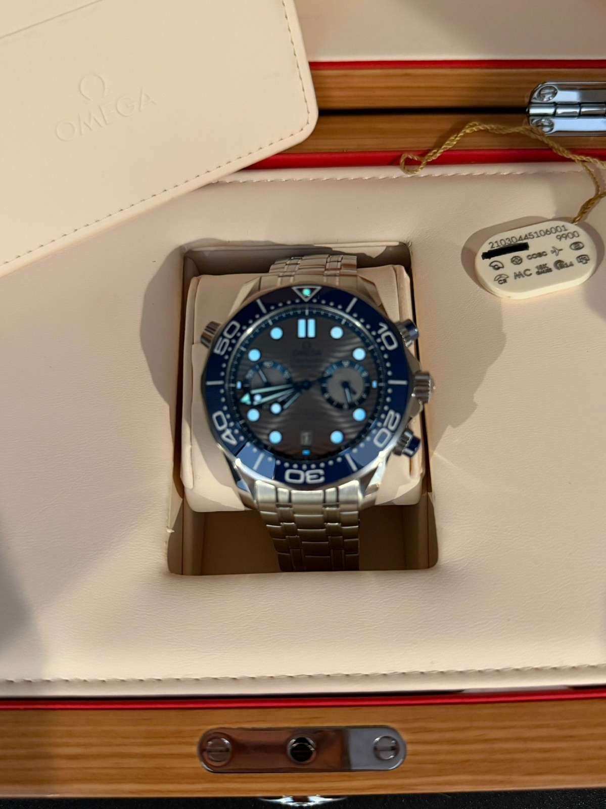 OMEGA Seamaster Diver 300M Chronograph Grey Dial 210.30.44.51.06.001 FULL SET