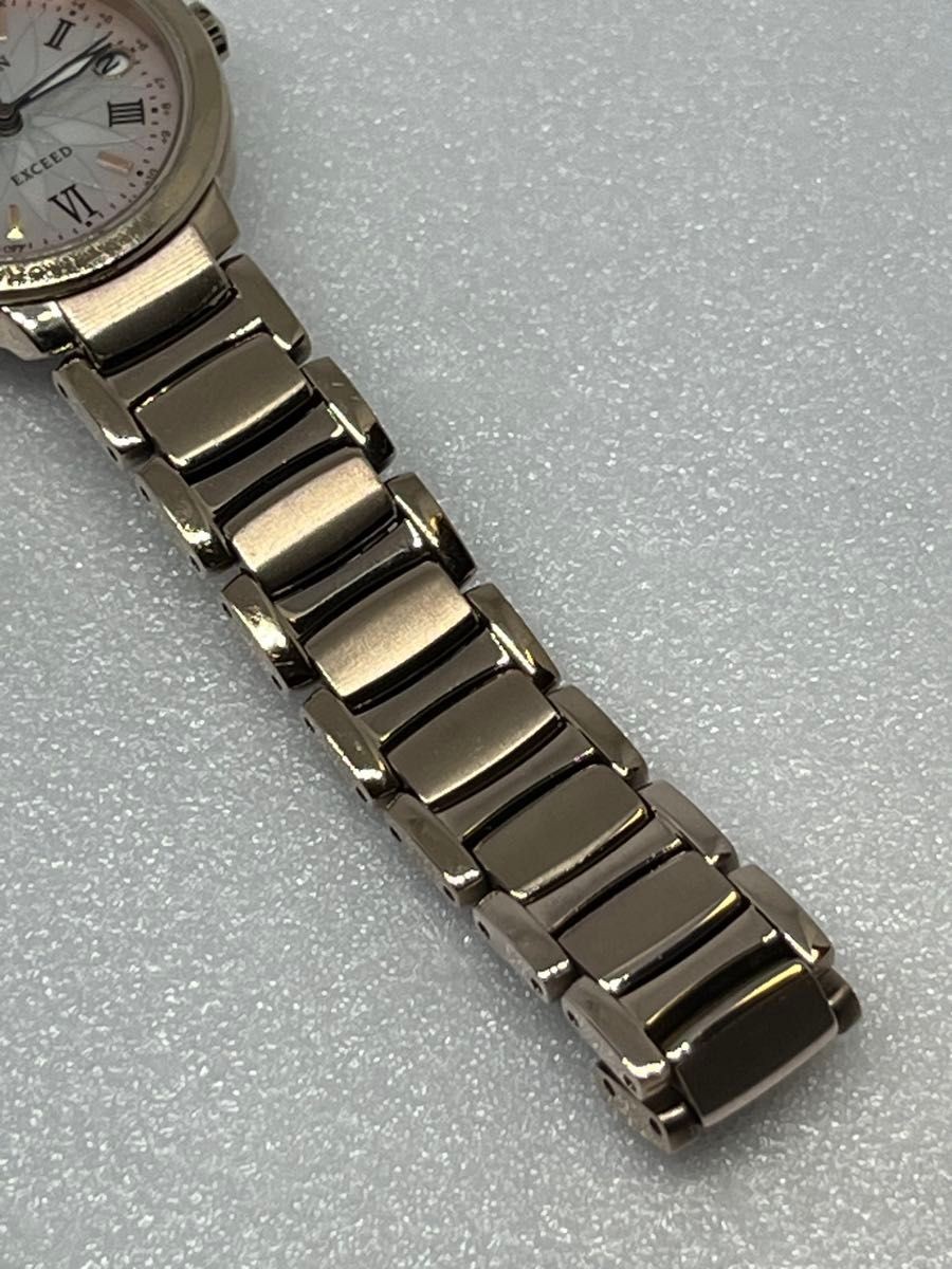 Citizen Exceed ES9322-57W H060 Solar Radio Titanium Mother-of-Pearl Ladies