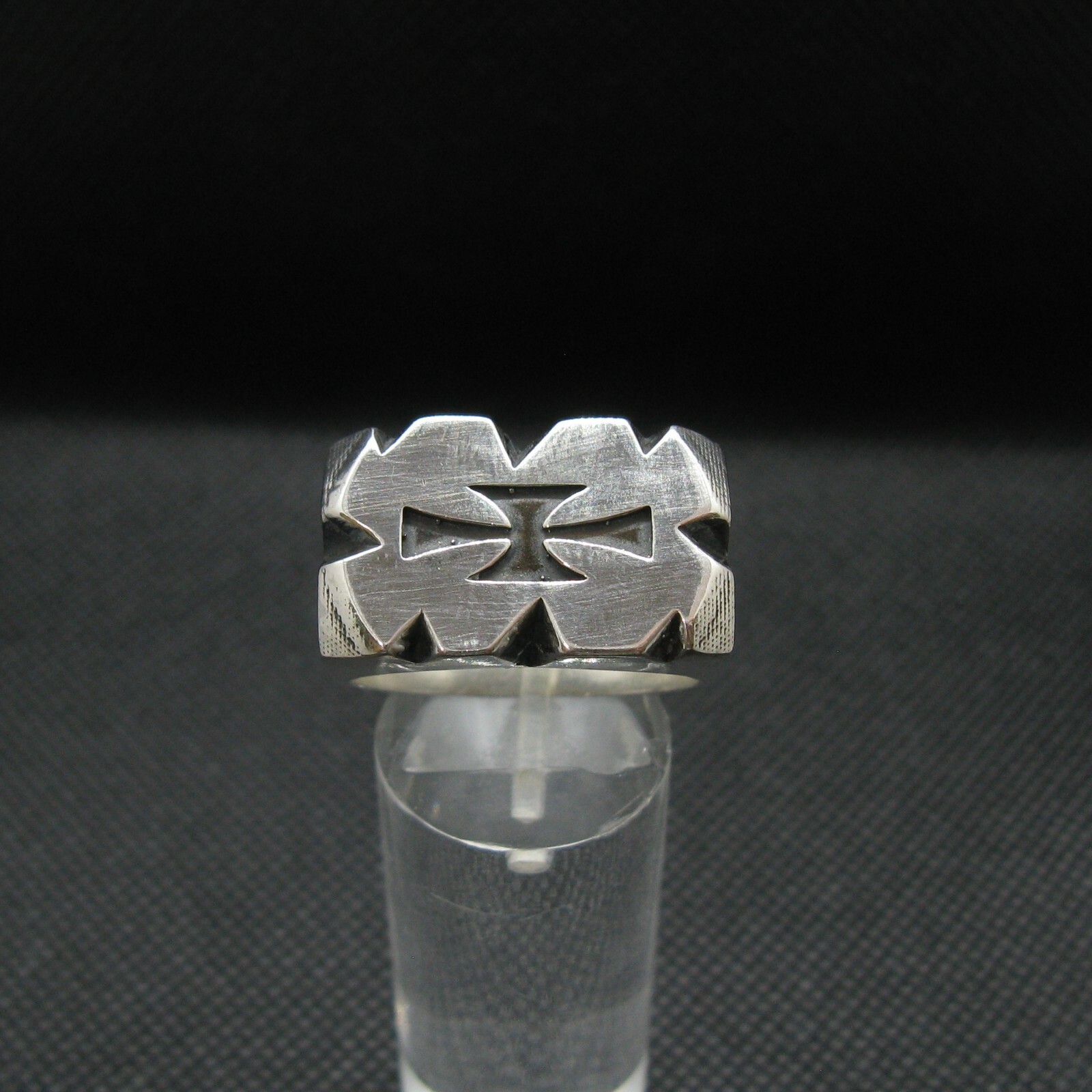 Sterling Silver Men Ring Cross Genuine Solid Hallmarked 925 Handmade
