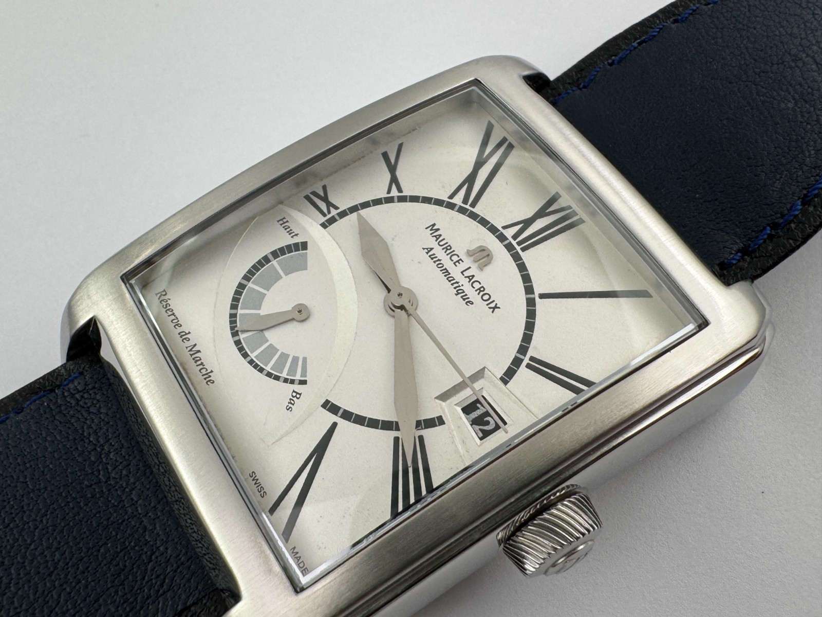 MAURICE LACROIX Pontos PT6167 Automatic Reserve de Marche White Dial – 36×43 mm