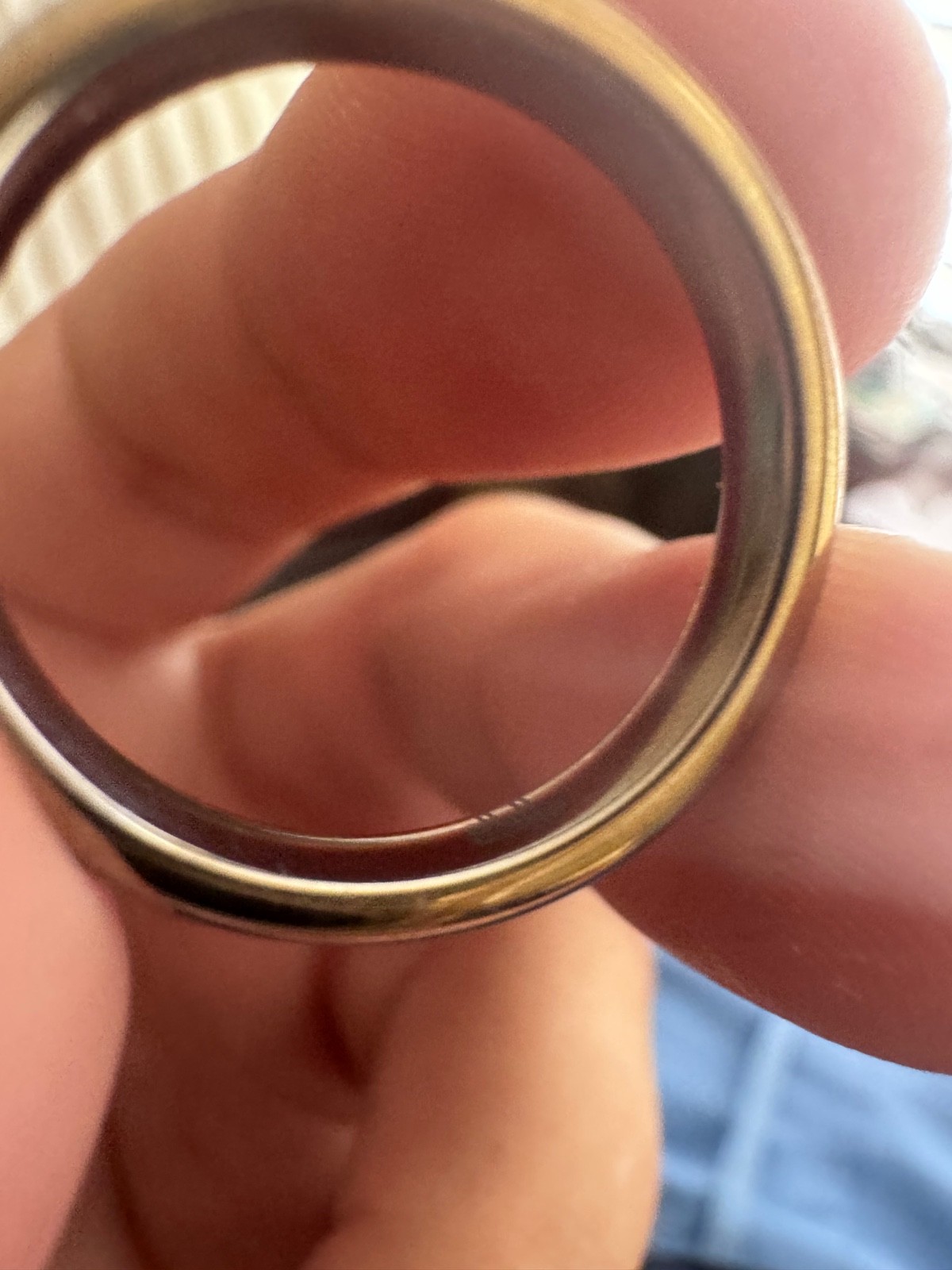 Triton Men’s Unisex Tungsten Carbide Band Gold Flake Inlay Wedding Ring