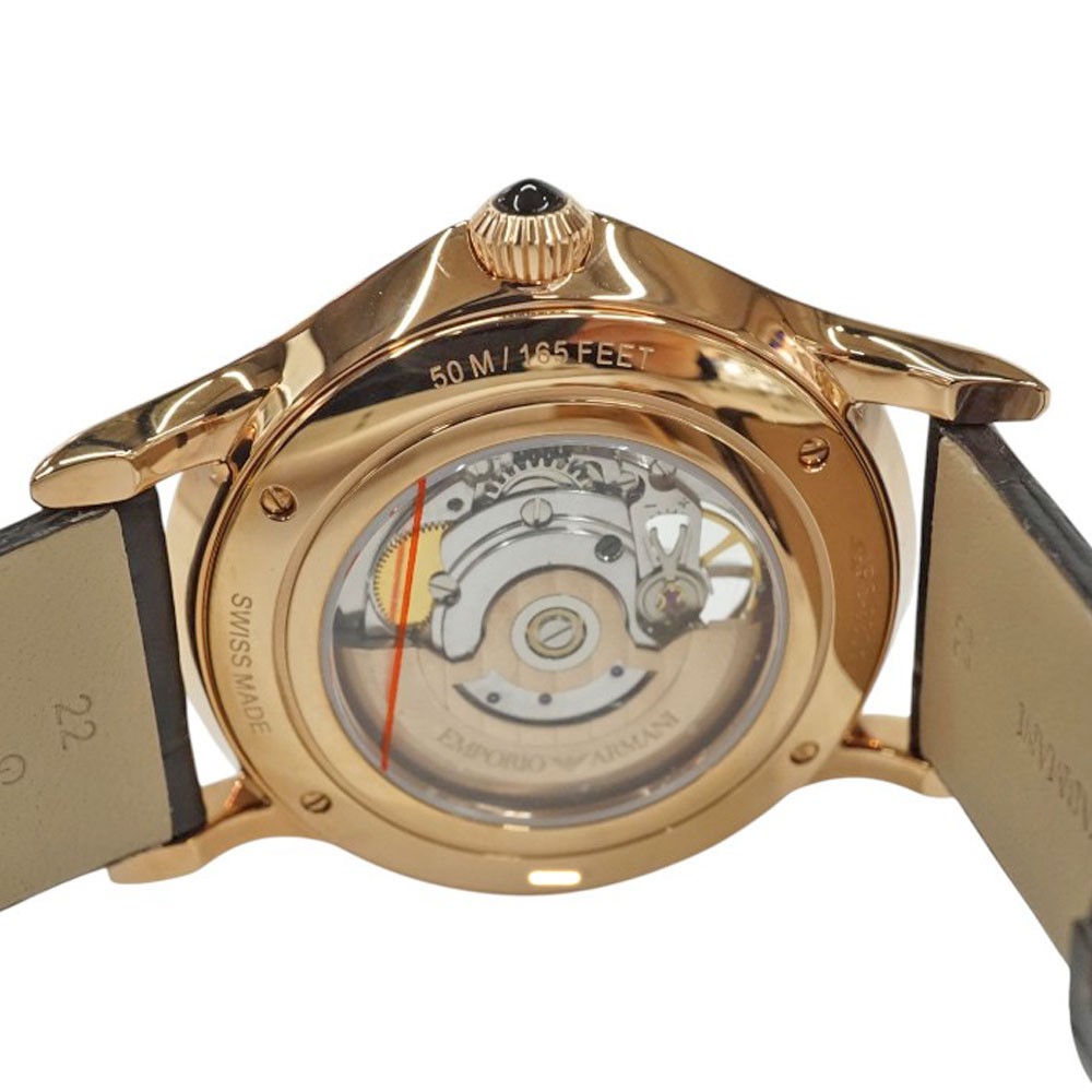EMPORIO ARMANI ARS-3301 Stainless Steel / Rose Gold Plated 42.0mm #KNW2194