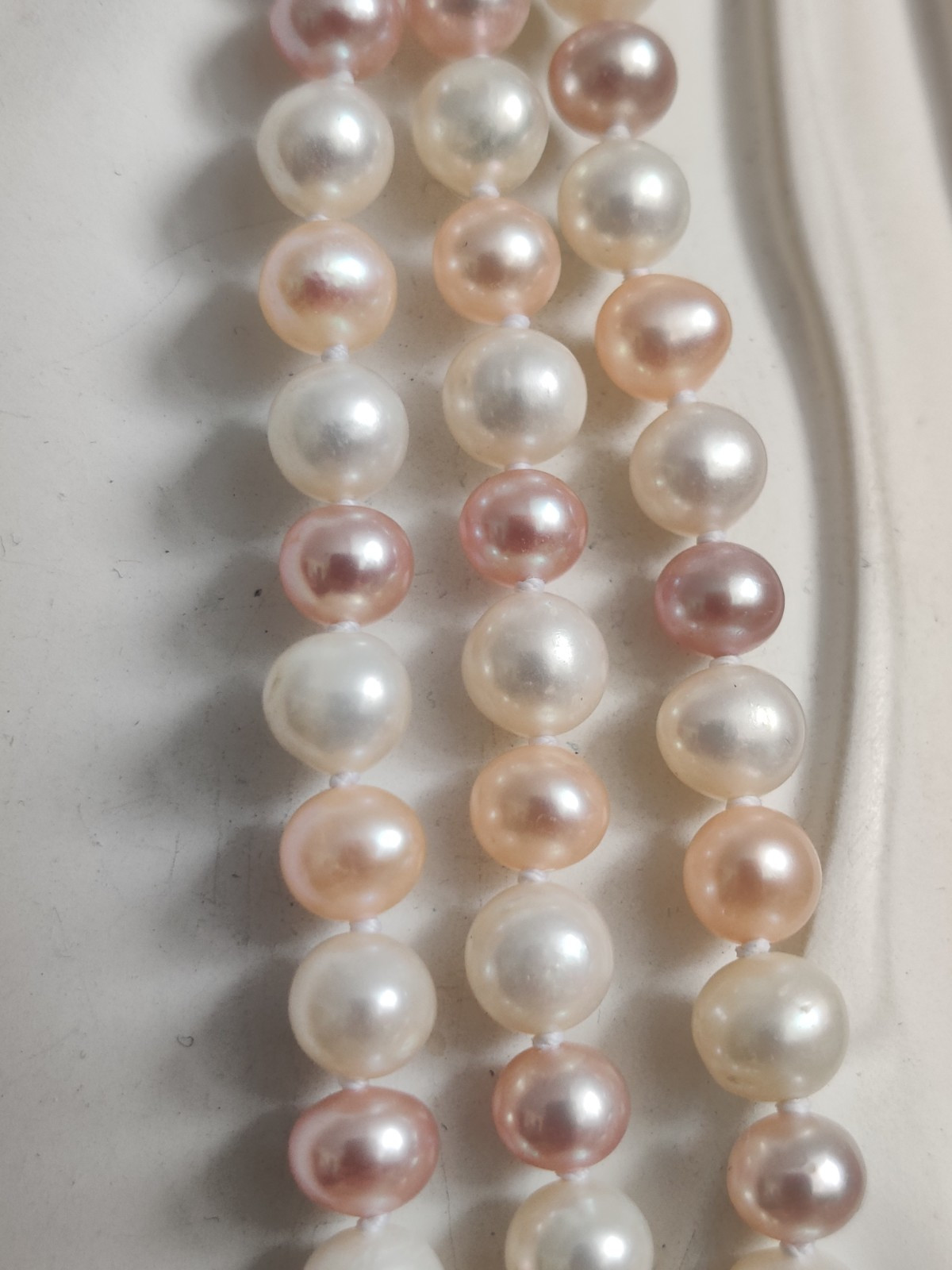 Genuine Freshwater Cultured Pearls Ultra Long Knotted Necklace 180 cm