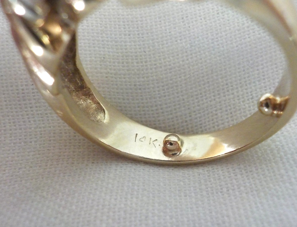 14K Yellow Gold 1.06ct Princess Solitaire Diamond Ring – 6.1 gms, Sz 4.5/5.25