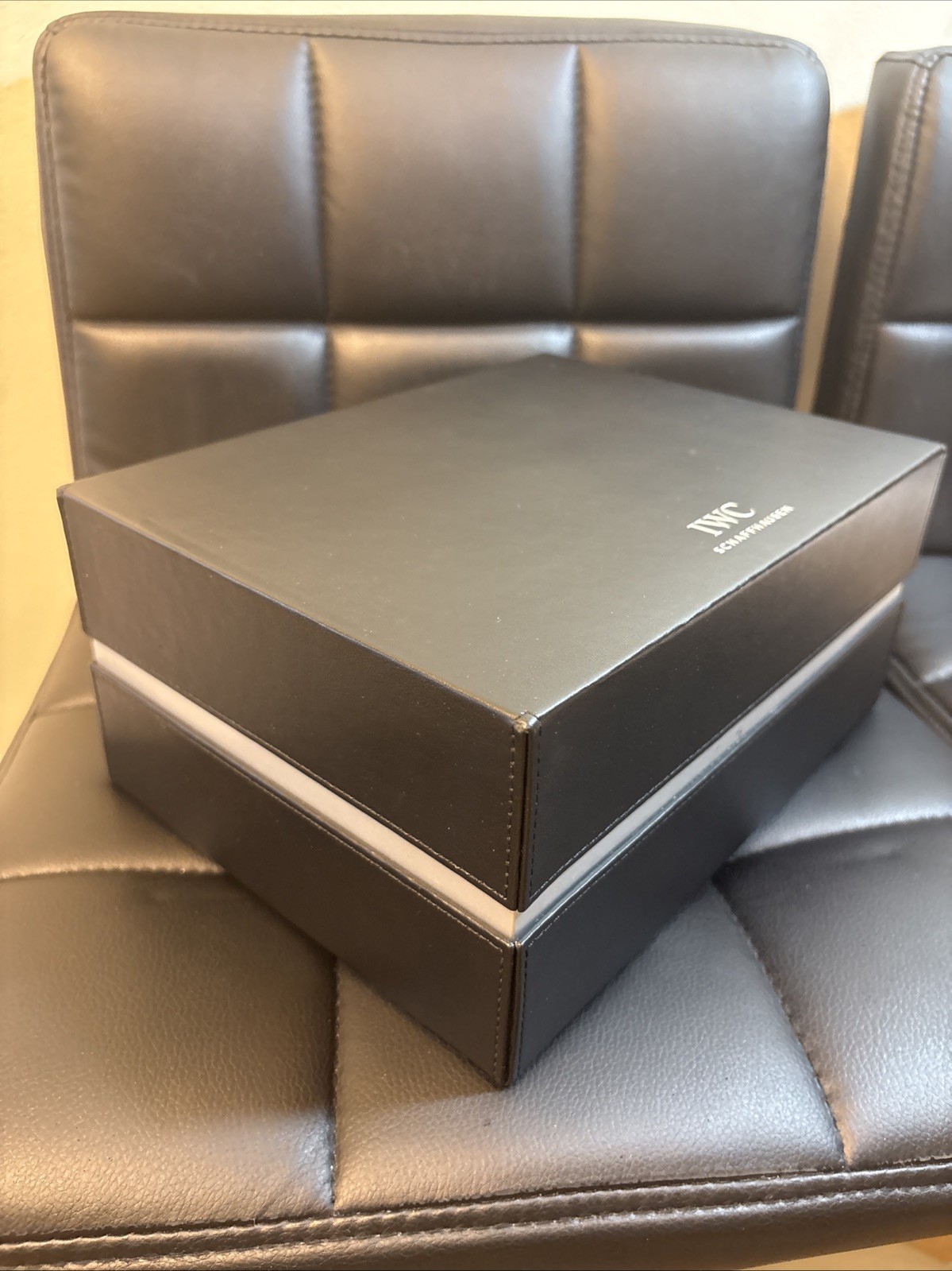 Authentic Big IWC Leather Watch Box Case Set, Books, Aquatimer, Big Pilot, Other
