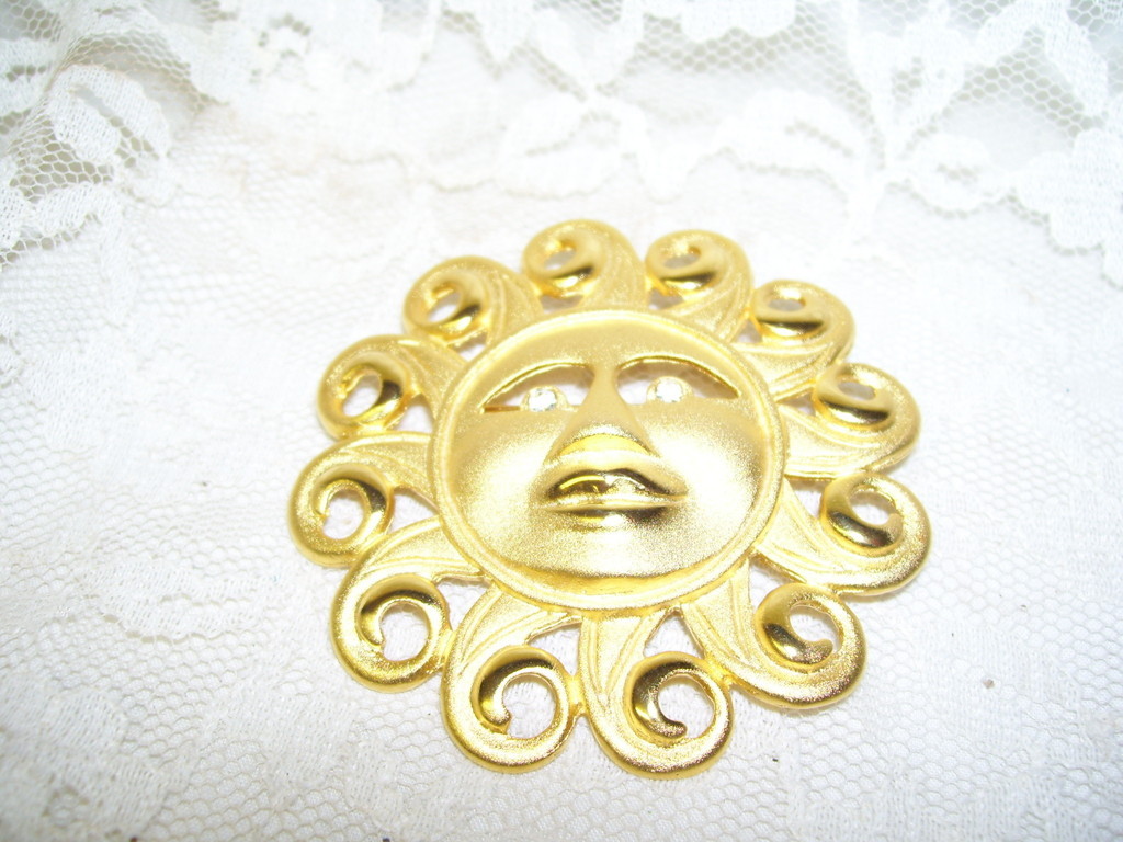 Moon Pin Artist Signed Tana