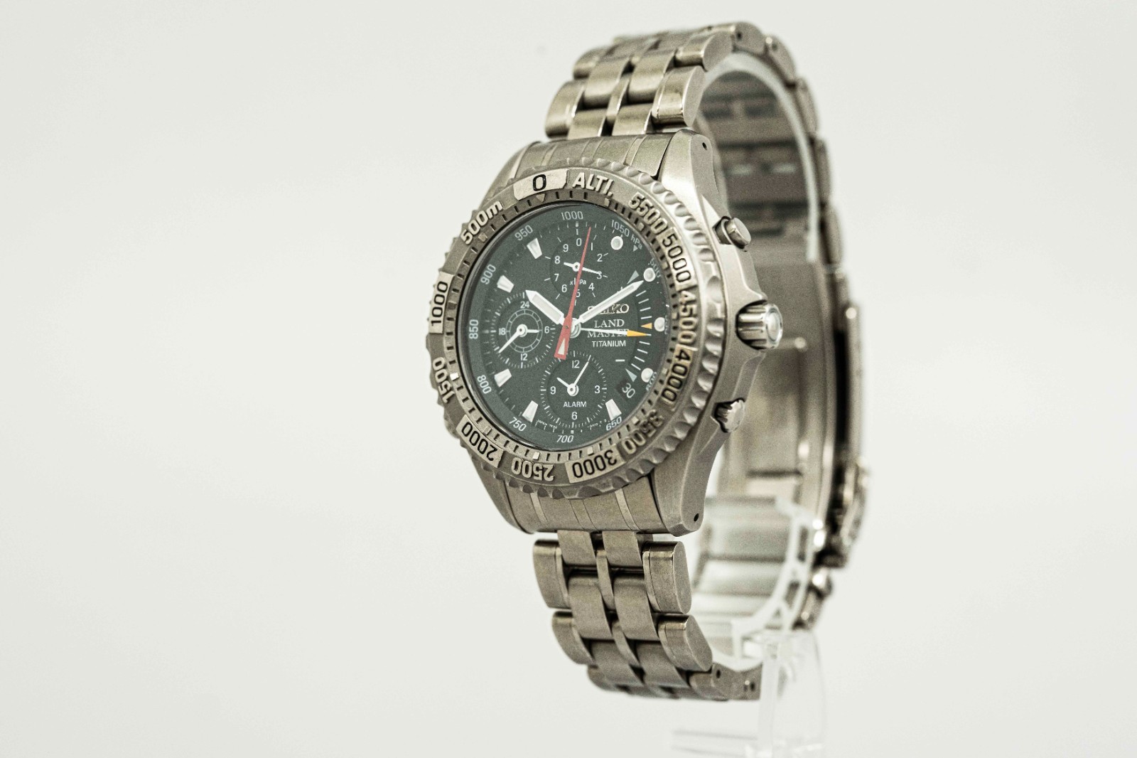 *NEAR MINT* SEIKO Landmaster Summitter SBCN003 7K32-0A10 Quartz Kinetic Men 44mm