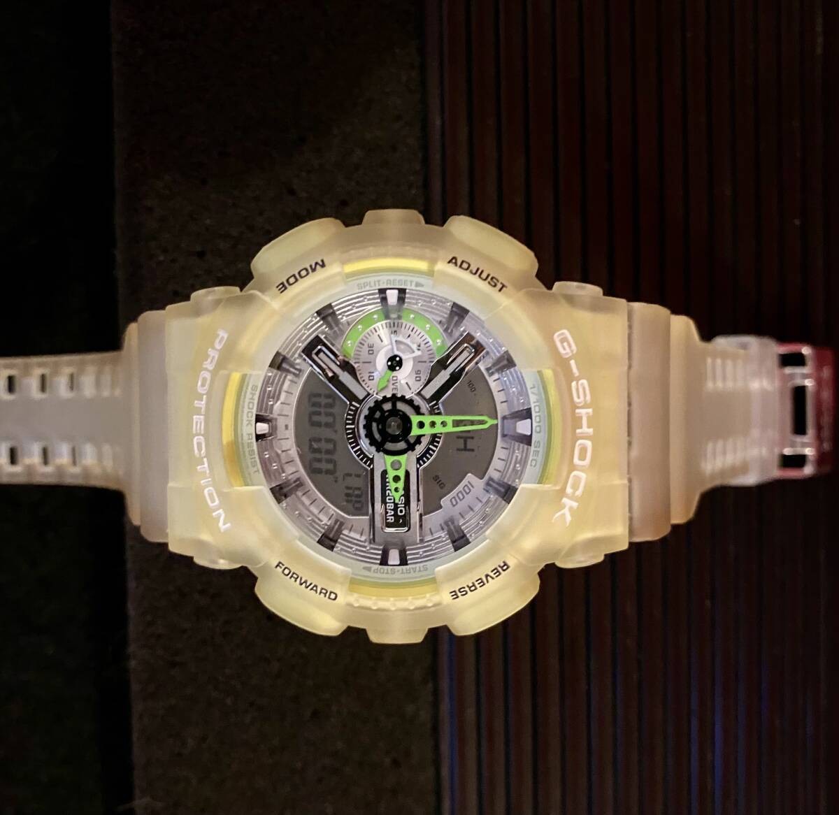 () CASIO G SHOCK GA 110LS Skeleton Yellow 2020 MODEL G Shock Quartz CASIO