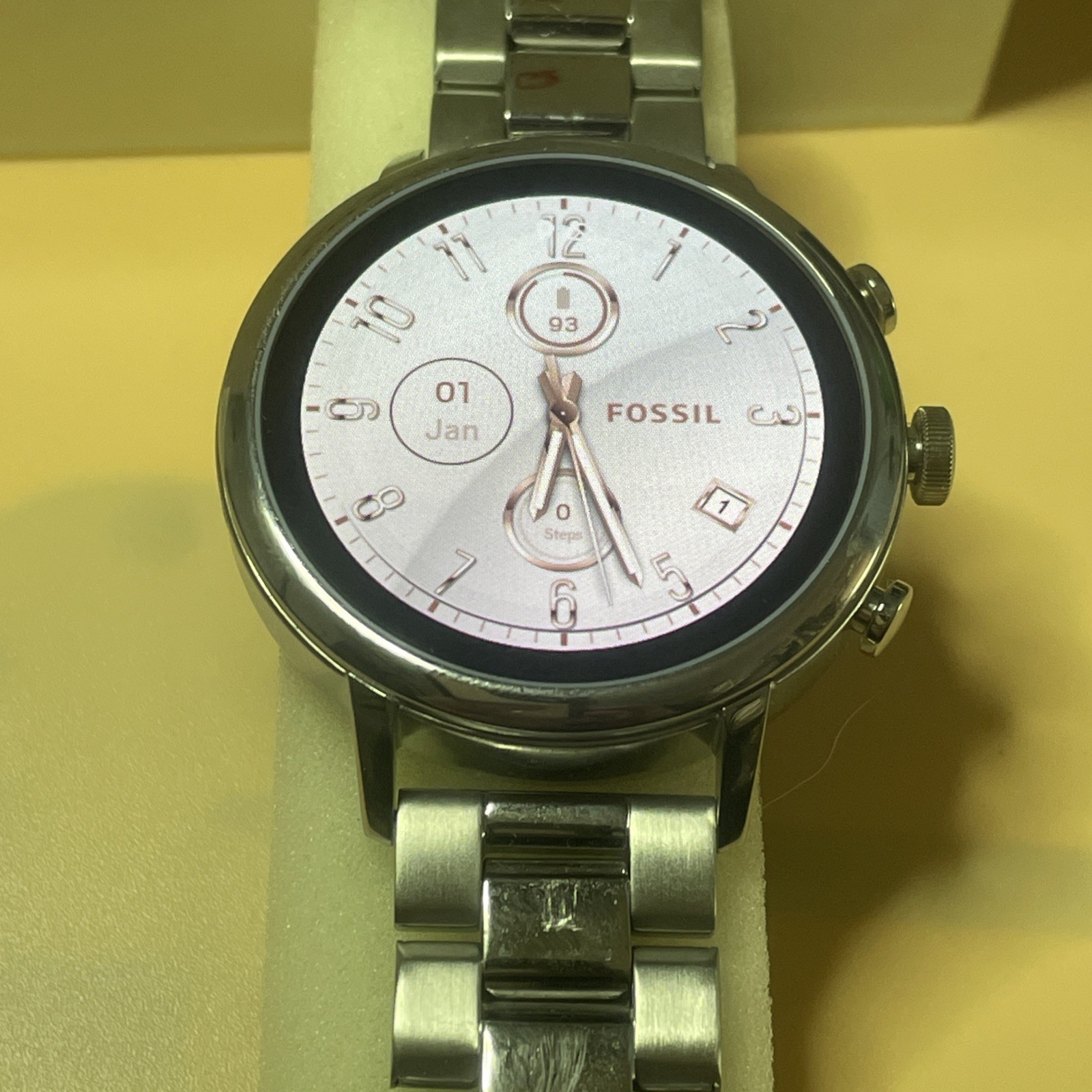 Fossil FTW6017 Gen 4 Digital Smartwatch Q Venture HR – Silver