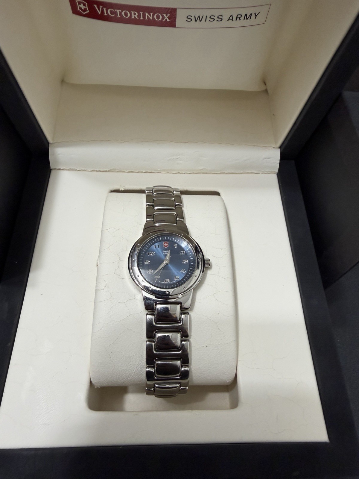 Victorinox Swiss Army Blue Dial Stainless Steel Bracelet Watch – Brand New