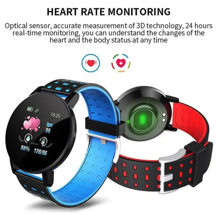 OEM SMART WATCHES D119 PLUS BRACELET WASH HEART RATE & BLOOD PRESSURE MONITOR