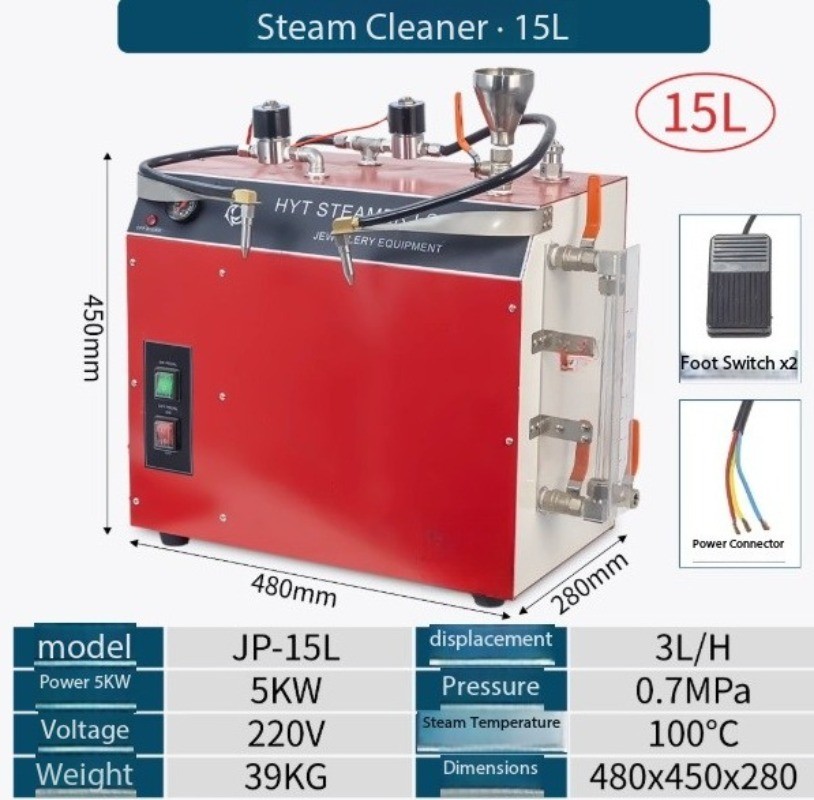 High-Temperature Steam Cleaner Dual-Head High-Pressure Steam Machine 220V