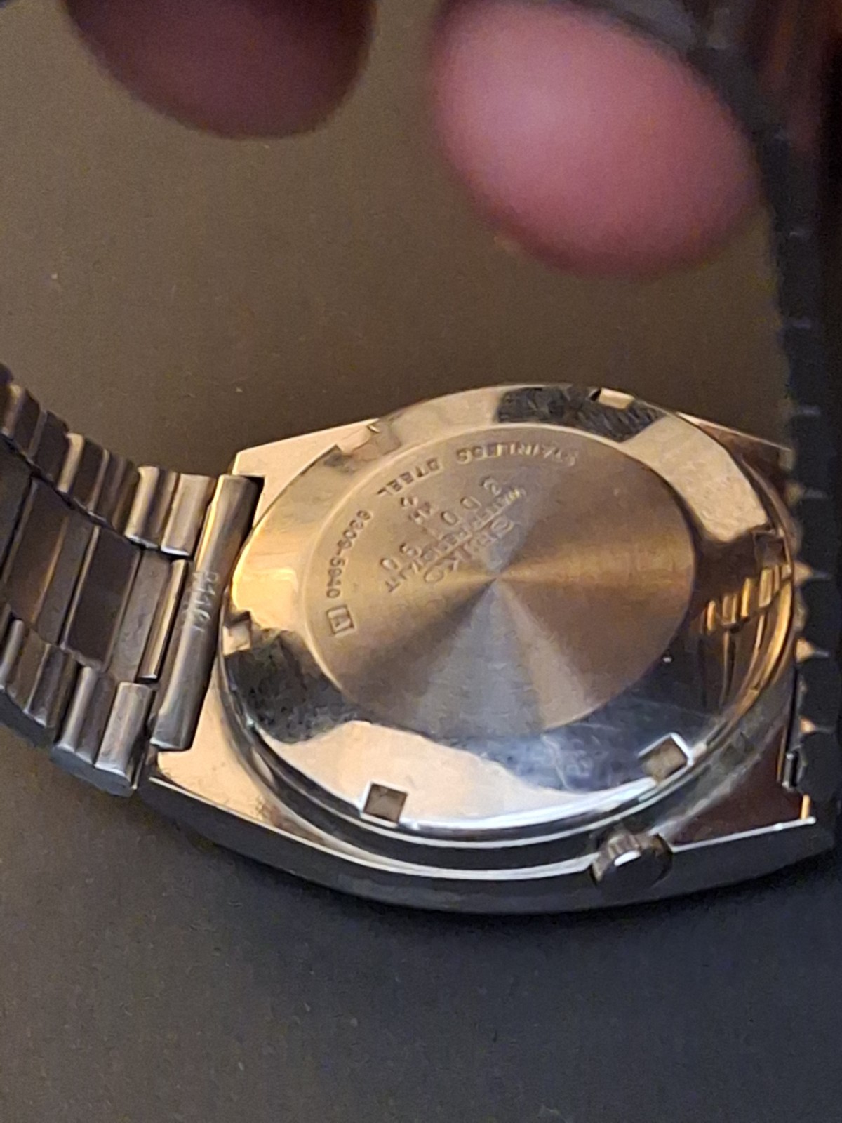 1970s TV Dial Seiko, Clean And Orginal, Arabic/English Day Variant.