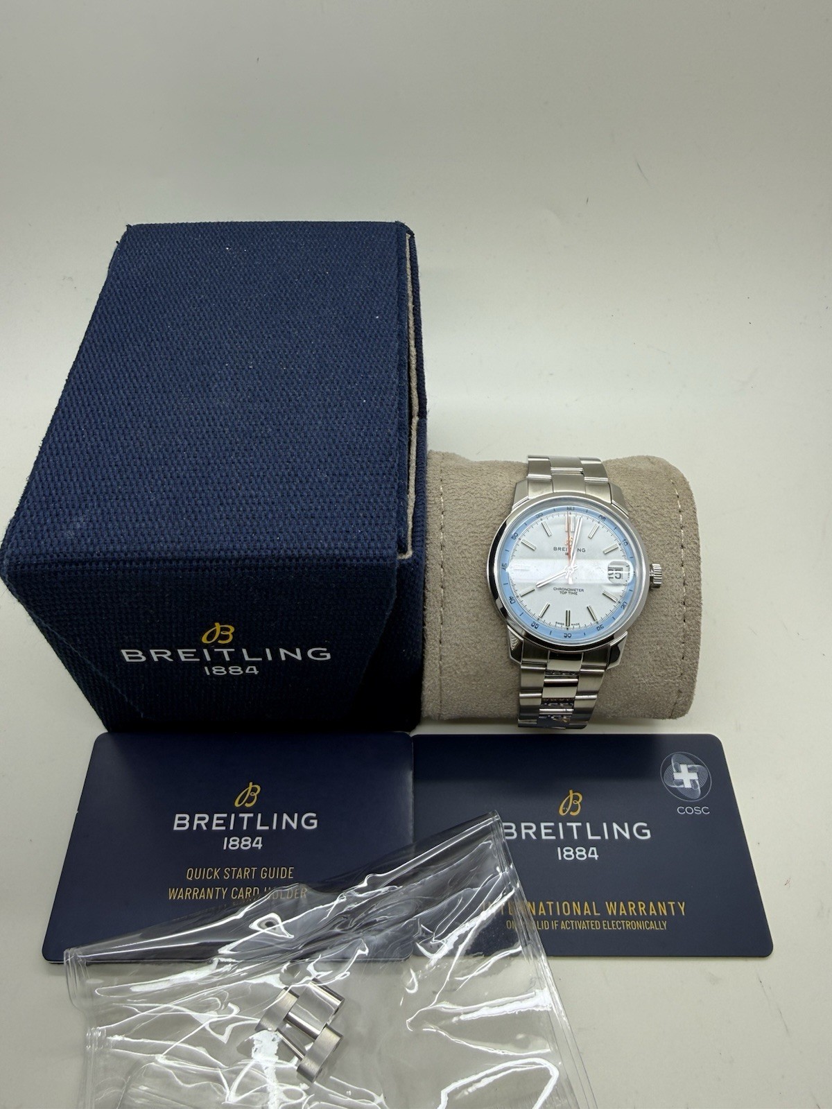 2025 Breitling Top Time B31 Steel White Dial Automatic 38mm Watch AB3113 B+P