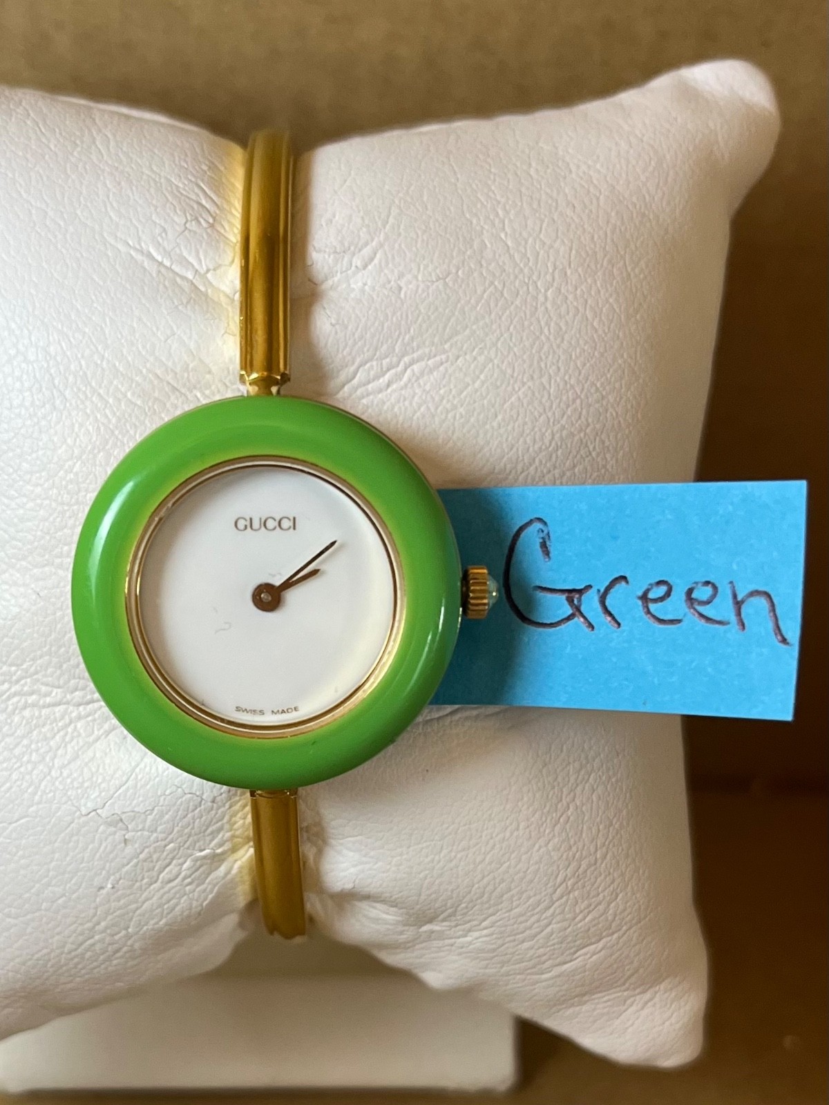 Interchangeable Green Bezel fits Gucci models 1100/1200 – WATCH NOT INCLUDED