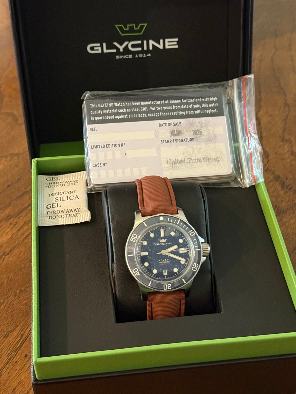 Glycine Men’s Combat Sub Box Ceramic 41mm Automatic Watch GL0523