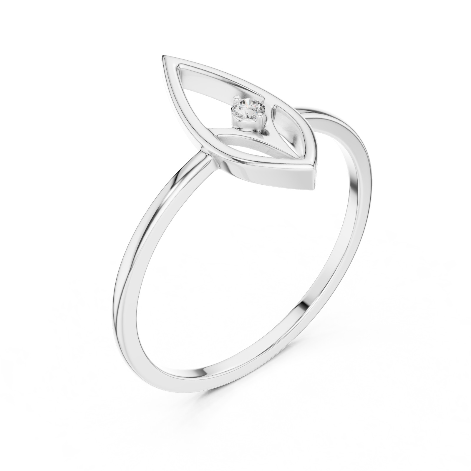 Round Natural Certified VVS1 D Diamond Designer Style Luxury Ring 14K Gold Over