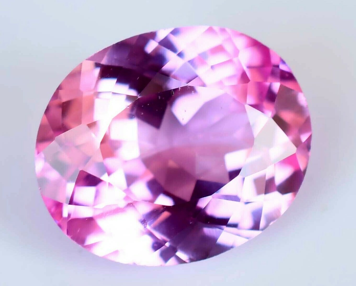 6.55 Ct Natural Pink Sapphire CERTIFIED Sparkling AAA+ Quality Treated Gemstone