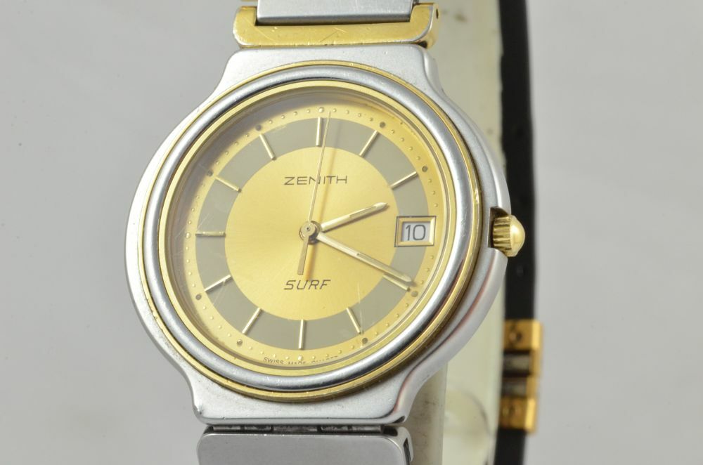 Zenith Pacific Quartz Women’s Watch 32mm Steel/Gold with Rubber 295.5000.207