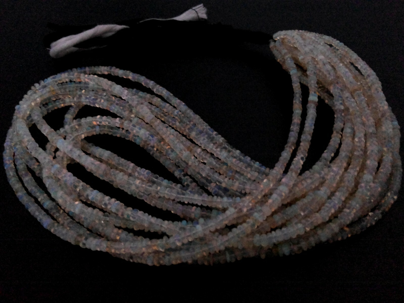 18″inch Strand Genuine Ethiopian Opal Rondelle 2.5-3.5mm Beads, Ethiopian Opal