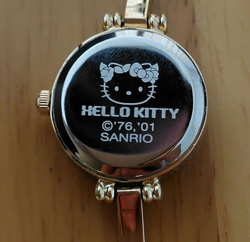 Hello Kitty Quartz Watch Blue Dial Battery Dead Unused Condition