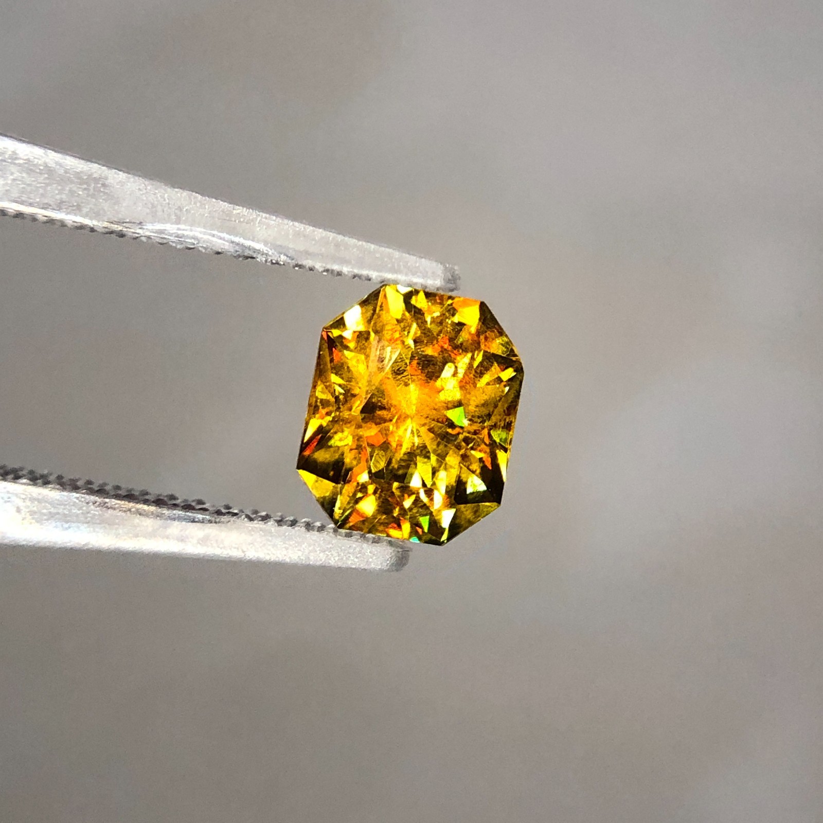 1.75Ct Natural Full Fire Sphene Titanite | Step Cut | Gemstone For Jewelry
