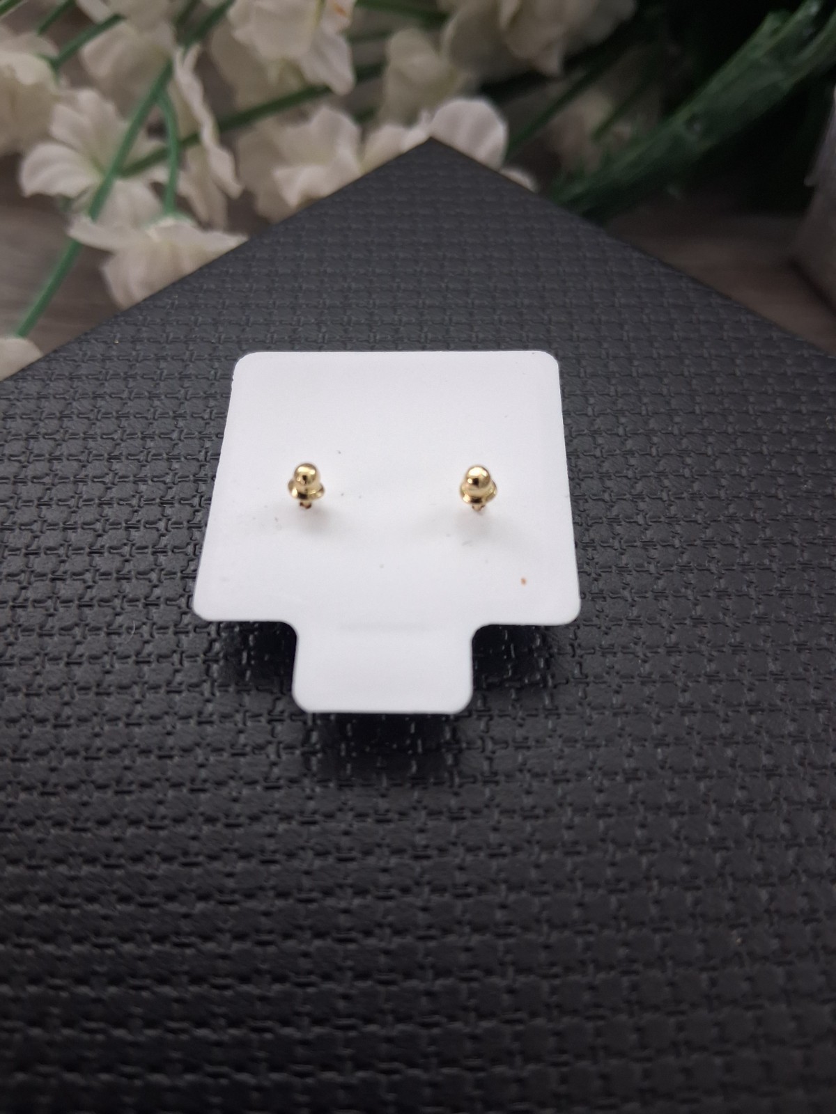 Aretes de oro 10K estrella de de rosca – 10k gold star earrings screw back