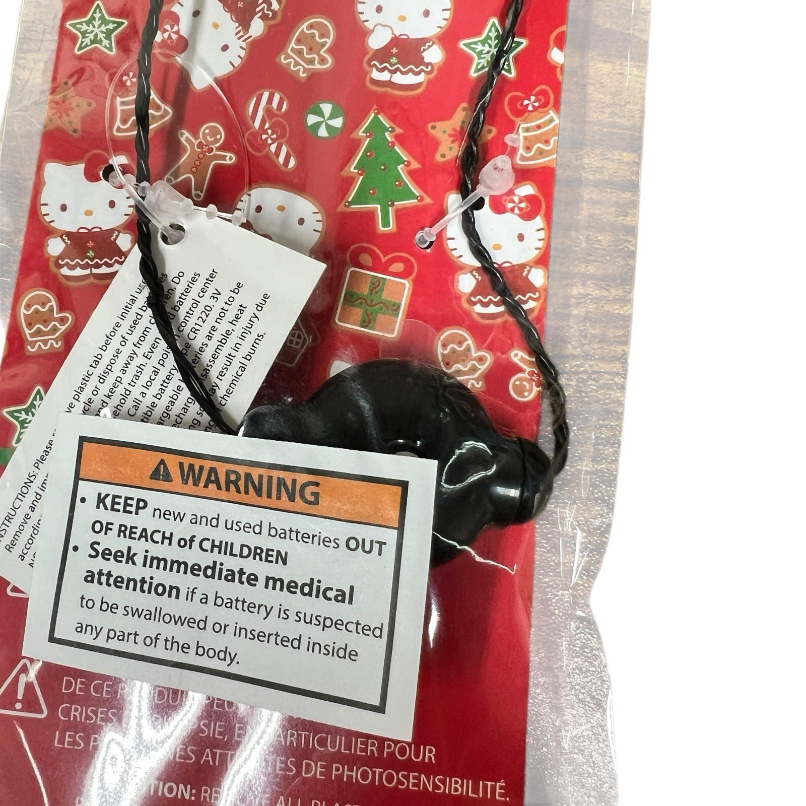 Hello Kitty Christmas Light Up Necklace Gingerbread Holiday