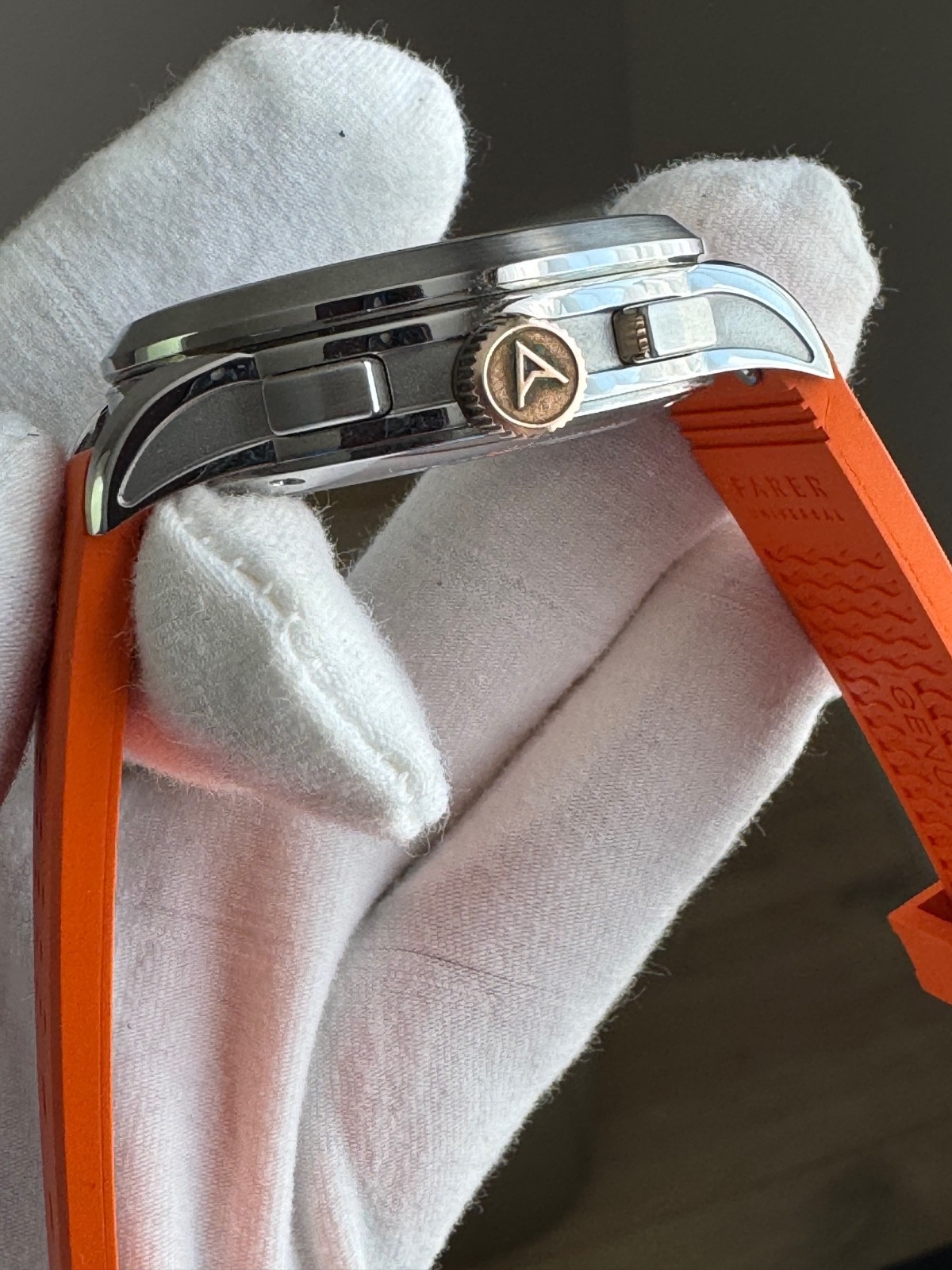 Farer Cobb Big Eye Mechanical Chronograph Watch