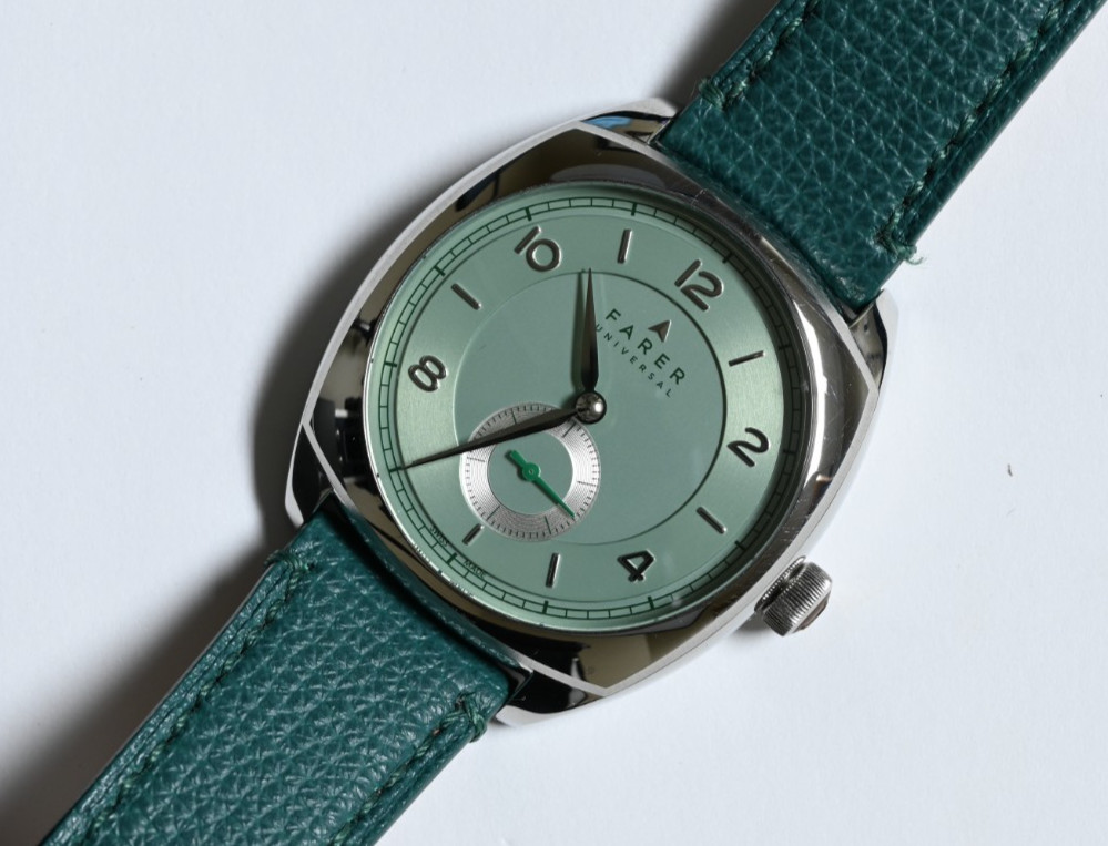 Farer Green Mansfield Manual Wind Watch SW216-1 Full Set Box and Papers
