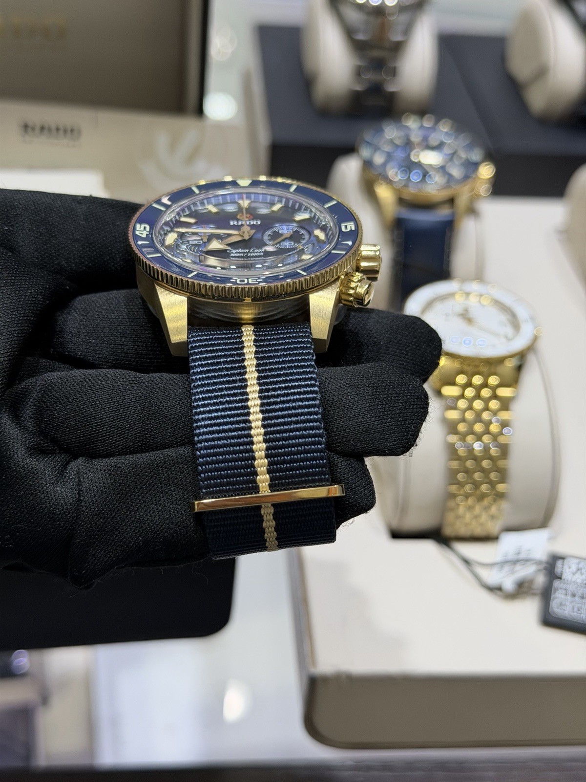 New Rado Captain Cook Automatic Chronograph Blue Dial Men’s Watch R32146208
