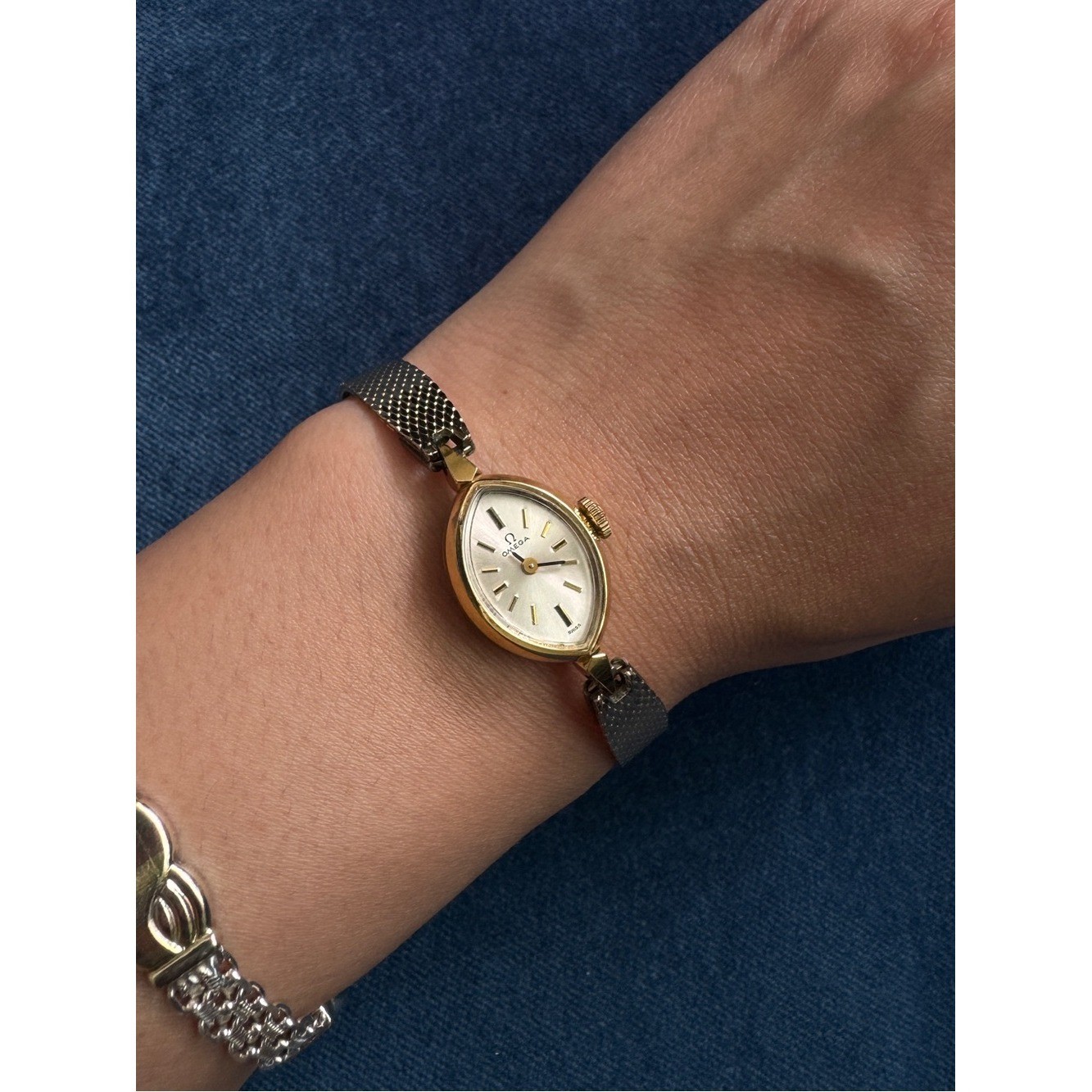 Vintage OMEGA 17 Jewels 1OK gold-filled Manual Wind Cocktail Watch