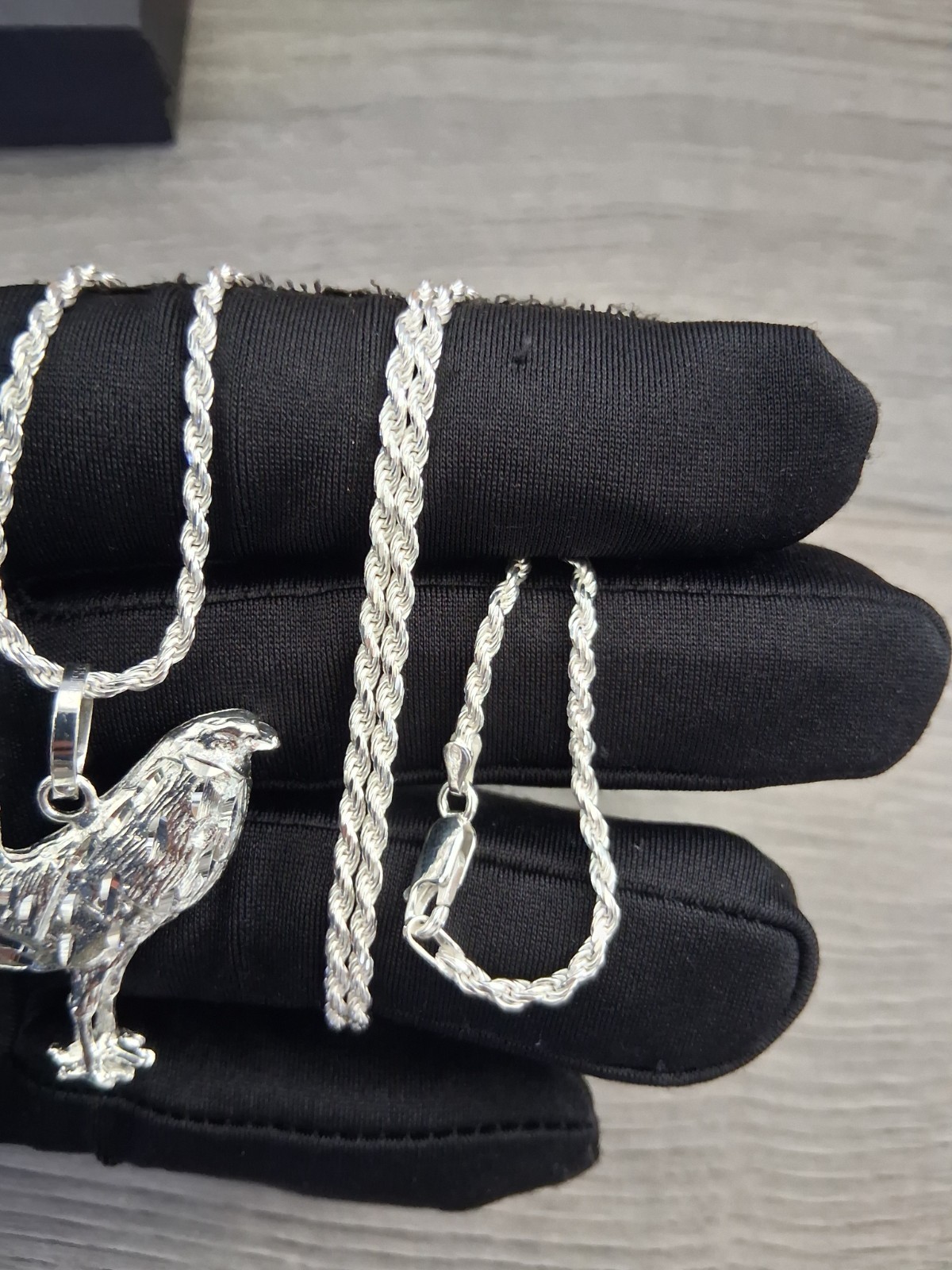 cadena y gallo plata 925 24″ de larga 2.5mm anchor plata marcada