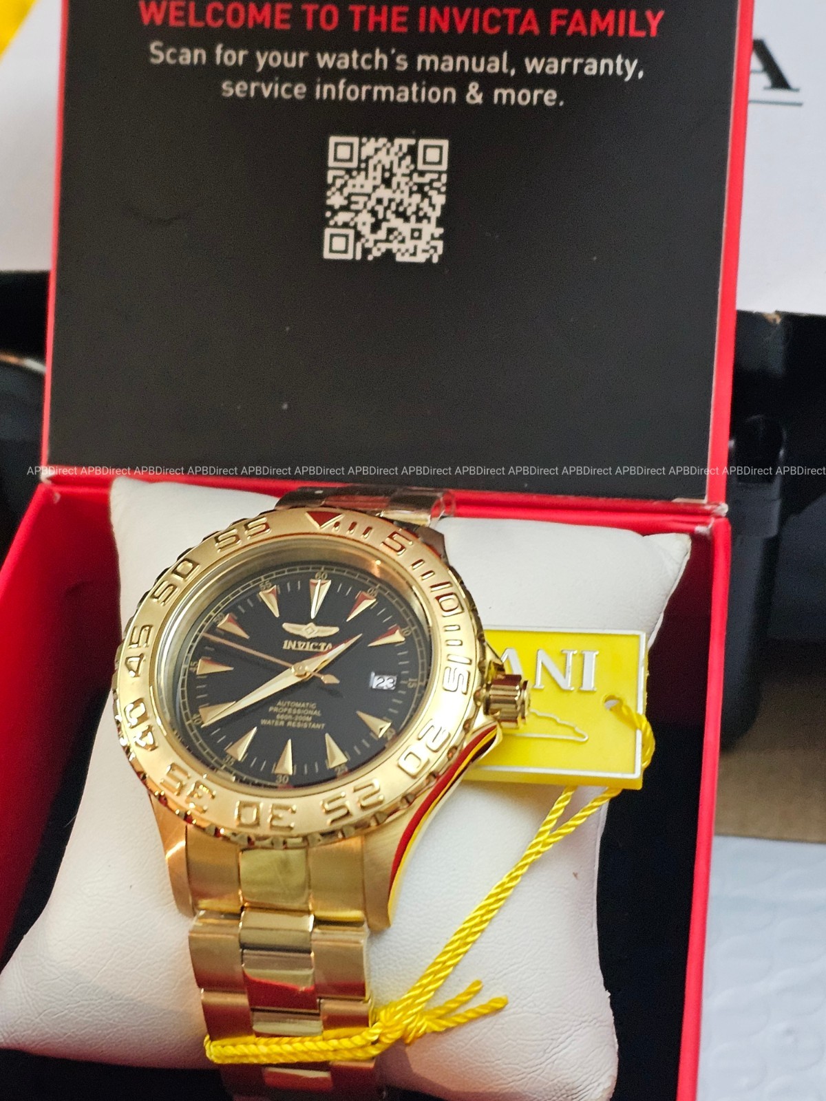 Invicta – Ocean Ghost Automatic – Gold Plated – Exhibition Caseback – mens watch
