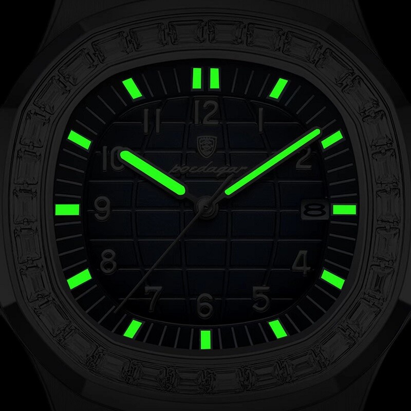 Luxury Business Men’s Quartz Watch 3Bar Waterproof Luminous Date Stainless Watch