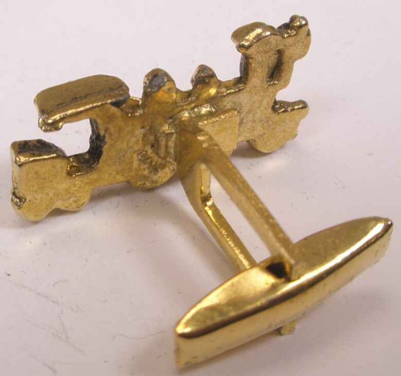 Steam Train Railroad Engine SINGLE Vintage CuffLink replacement lost/broken zp36